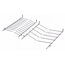 Складная гребенка верхней корзины для посуды для посудомоечных машин, серая Bosch 00489467