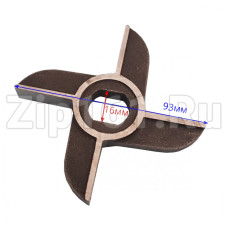 Нож двусторонний (без бурта) мясорубки Мим-600