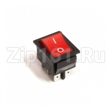 Кнопка универсальная биполярная красного цвета 16A, 6 контакта 250V T85