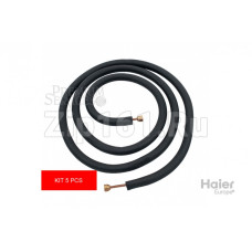 Труба для кондиционера 5шт комплект 6mm*2950mm медные соединения труб, подходит для 09KBTU,12KBTU,18