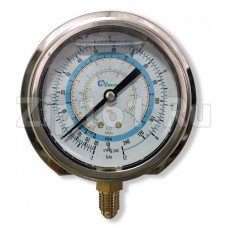 Мановакуумметр с глицерином, 80 мм (R22; R134a; R404A; R407C; R507) Becool BCJL-NG-80