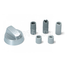 Ручка универсальная комплект 1шт для плиты серая 5 переходников Ручка универсальная комплект 1шт для плиты серая 5 переходников