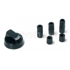 Ручка универсальная комплект 1шт для плиты черная 5 переходников Ручка универсальная комплект 1шт для плиты черная 5 переходников