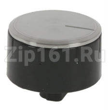 Ручка конфорки газовой варочной панели, чёрная/стальная Bosch 10007920