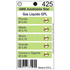 Жиклеры комплект (5шт.) STAR 6MB-GPL (0.5 0.7-2шт. 0.9 0.95)