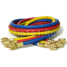 Набор шлангов 3шт 90см (R-12, R-22, R-134a, R-404a, R-407c, R-507) Value VRP-U-RYB-134