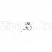 Ручка люка в сборе Indesit Ariston C00287223 ХРОМ Оригинал
