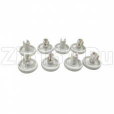 Ролики для корзины ПММ (компл.8шт.) белые Универсальные WK557A