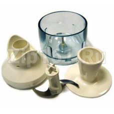 Редуктор в сборе с чашей и ножом-вставкой для измельчителя (миксера) Moulinex c MS-0695590 Редуктор в сборе с чашей и ножом-вставкой для измельчителя (миксера) Moulinex c MS-0695590