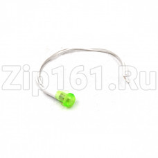 Световой индикатор зеленый D=10 мм с проводами Световой индикатор зеленый D=10 мм с проводами