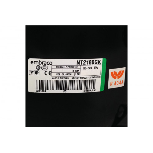 Компрессор Embraco NT 2180 GK (R-404) (W при -23.3° 980Вт) Indesit C00375356 низкотемпературный